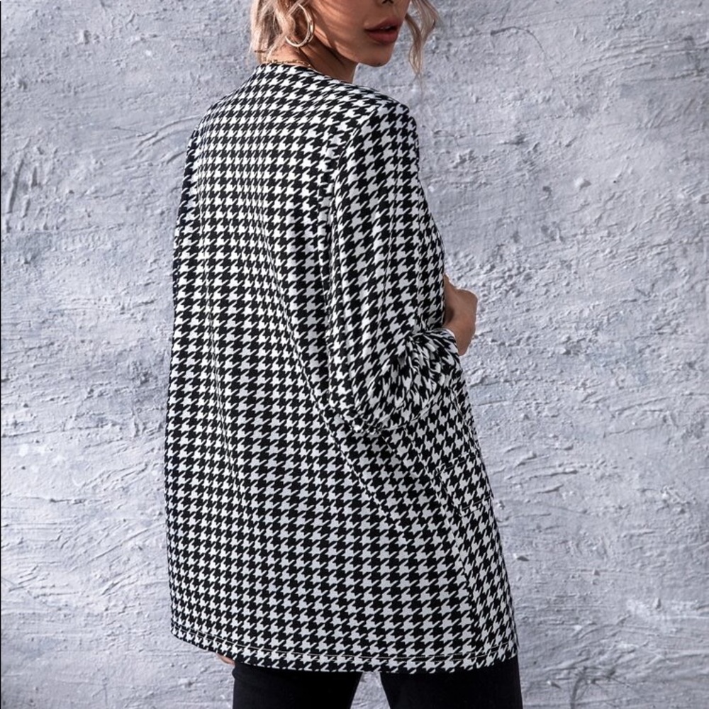 Checker Pattern Blazer - Picture 3 of 3